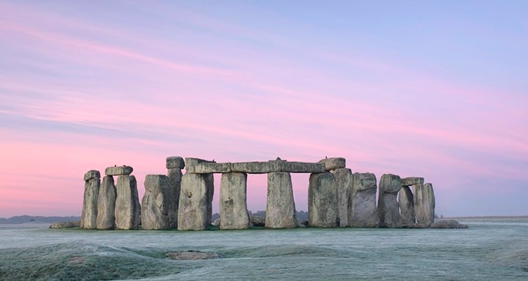 stonehenge in frost Brightlines Translation